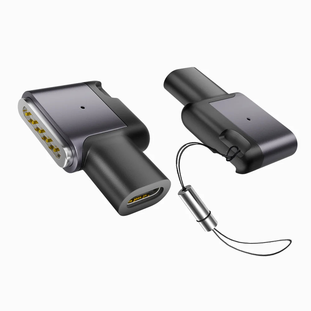 PD 100W Type‑C to MagSafe 3 Magnetic Fast Charging Adapter Compatible with MacBook Air / Pro M1 M2 M3 M4 M5