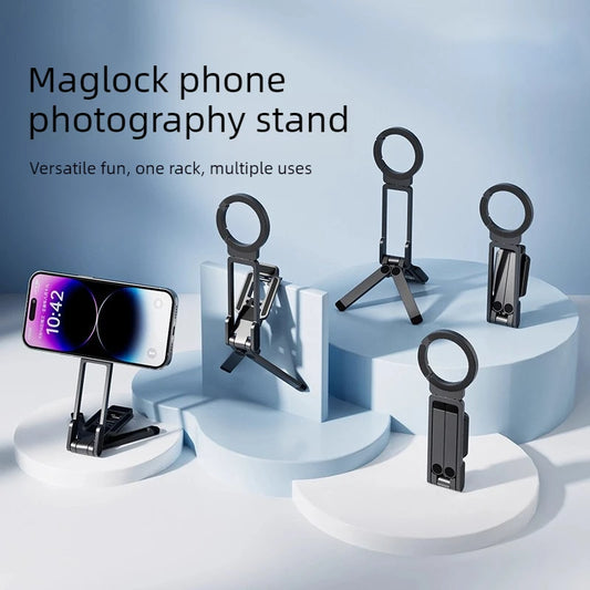 Meenova Magsafe Mini Tripod, Flexible Portable Phone Stand for iPhone, Photography & Vlogging with Double-Sided Adhesive