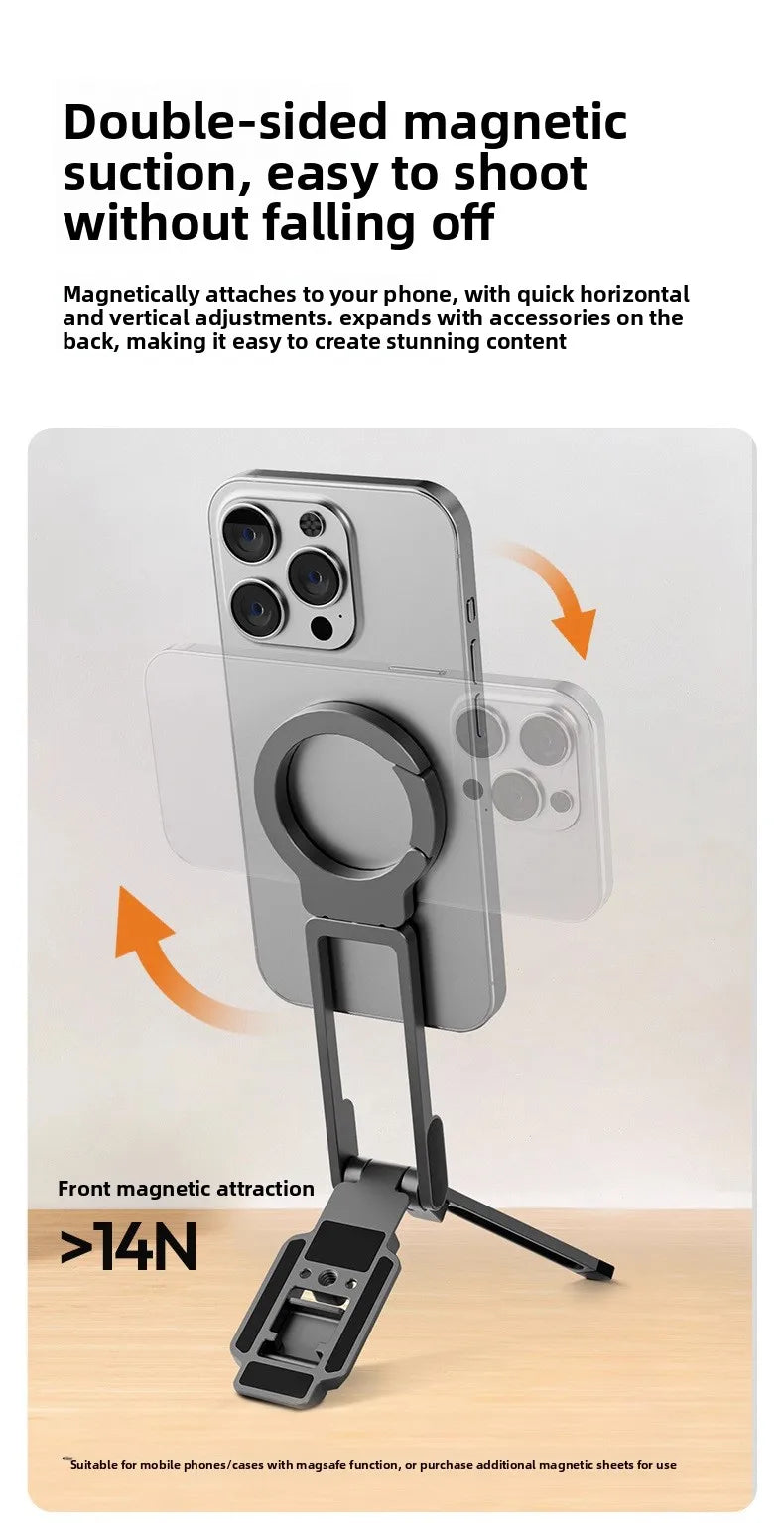 Meenova Magsafe Mini Tripod, Flexible Portable Phone Stand for iPhone, Photography & Vlogging with Double-Sided Adhesive