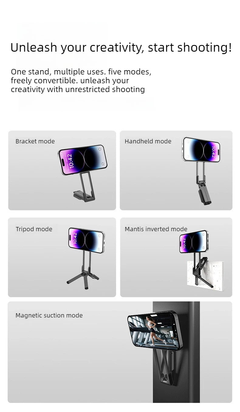 Meenova Magsafe Mini Tripod, Flexible Portable Phone Stand for iPhone, Photography & Vlogging with Double-Sided Adhesive