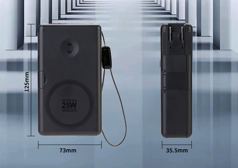 SolidPower T20 6-in-1 Qi2 Magnetic Power Bank & 65W GaN Travel Charger, 20,000mAh