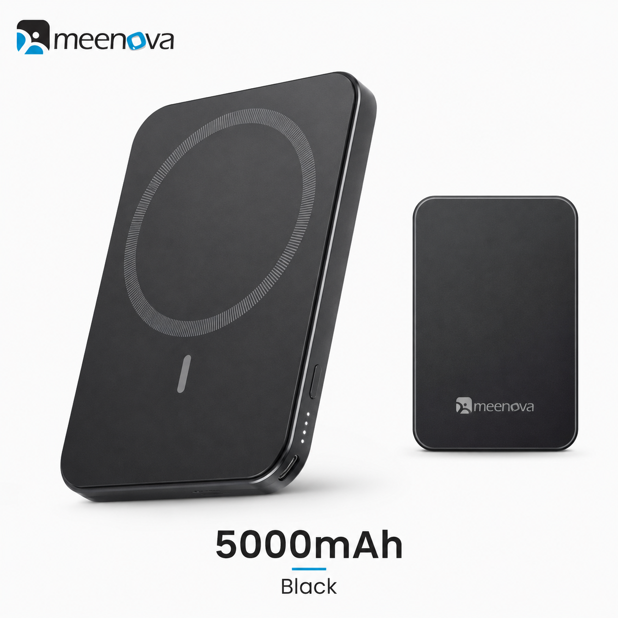 Meenova Qi2.2 25W Ultra-Slim Magnetic Power Bank – 35W USB-C Fast Charging, 5000mAh/10000mAh