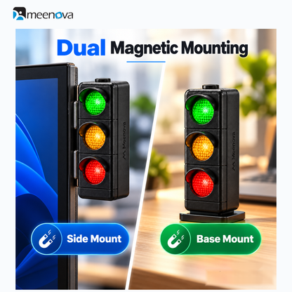 Meenova Light V3 black rechargeable light with dual magnetic mounting