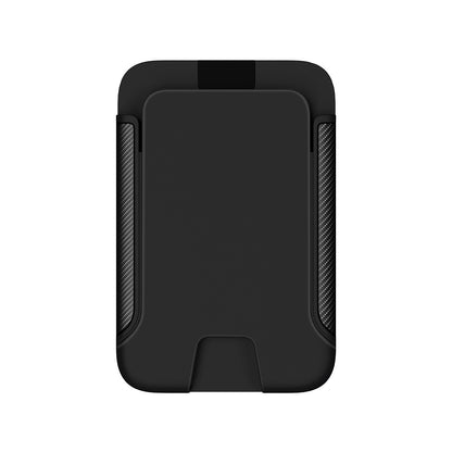 MagSafe Wallet Stand for iPhone 18-12 3-Card Holder with Adjustable 15°-175° Rotation, Strong Magnetic Phone Card Case, Black