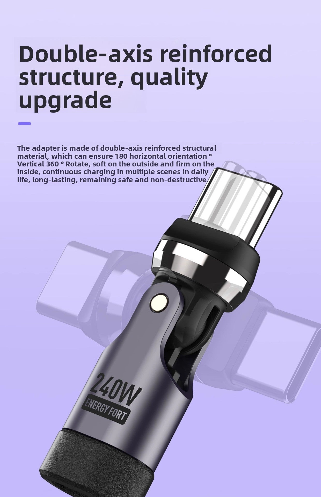 Meenova USB C Magnetic Adapter PD 240W (1 Pack), 360 &180  Degree & Right Angle USB C Adapter, Magnetic Charger Fast Charging for Samsung, iPhone 16/15, MacBook Pro, iPad, Tablet, Laptop
